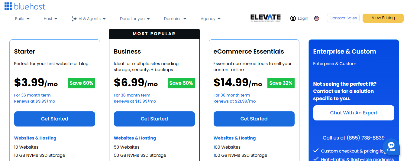 best web hosting and website hosting for small business in 2026